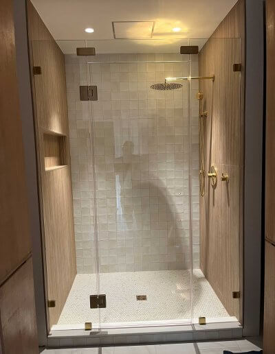 frameless glass shower door